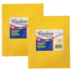 CUADERNO TRIUNFANTE TAPA DURA 48 HOJAS ESCOLAR VARIOS COLORES