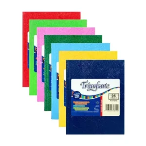 CUADERNO TRIUNFANTE TAPA DURA A3 100 HOJAS, VARIOS COLORES