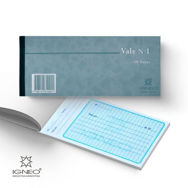 VALE N°1 40 HOJAS, IGNEO
