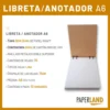 LIBRETAS A6 PAPERLAND ECO KRAFT 96 HOJAS, RAYADAS/LISAS