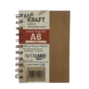 LIBRETAS A6 PAPERLAND ECO KRAFT 96 HOJAS, RAYADAS/LISAS