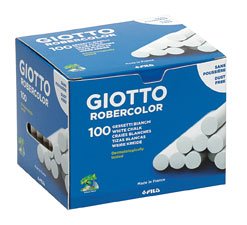 TIZA GIOTTO ROBERCOLOR POR 100 UNIDADES, COLOR Y BLANCAS