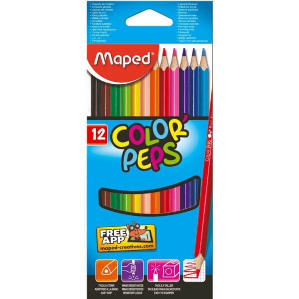 LAPICES DE COLORES MAPED COLOR PEPS X12 UND